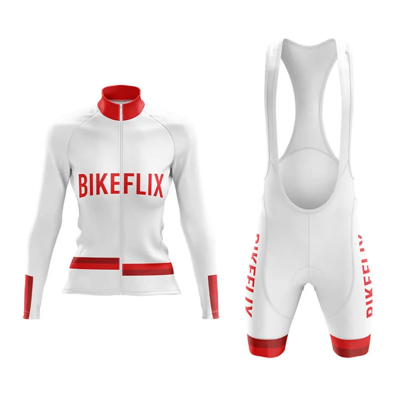 Bikeflix Aero Cycling Kit (V1) (White)