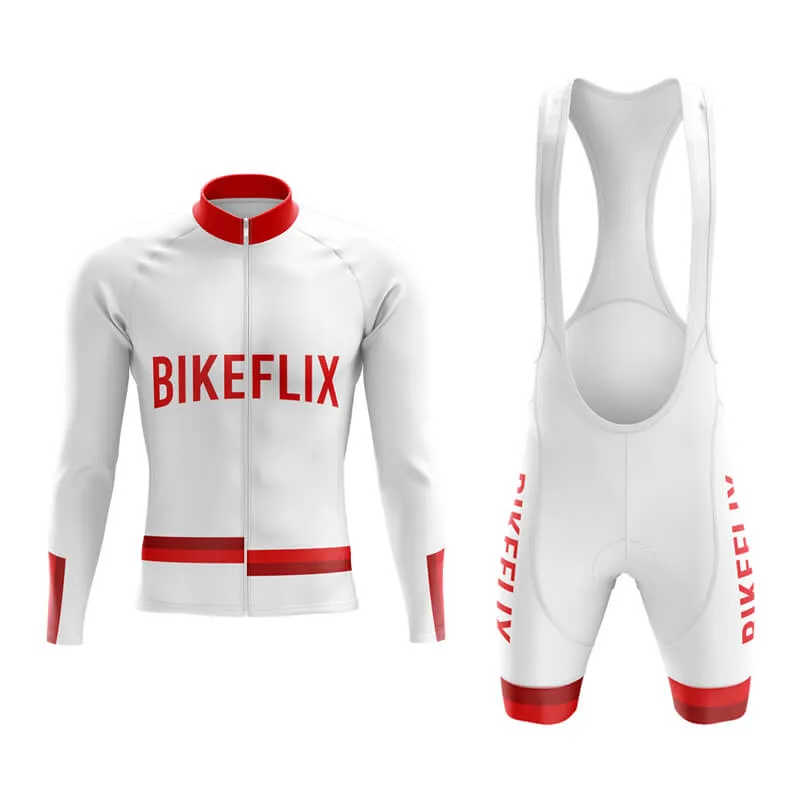 Bikeflix Aero Cycling Kit (V1) (White)