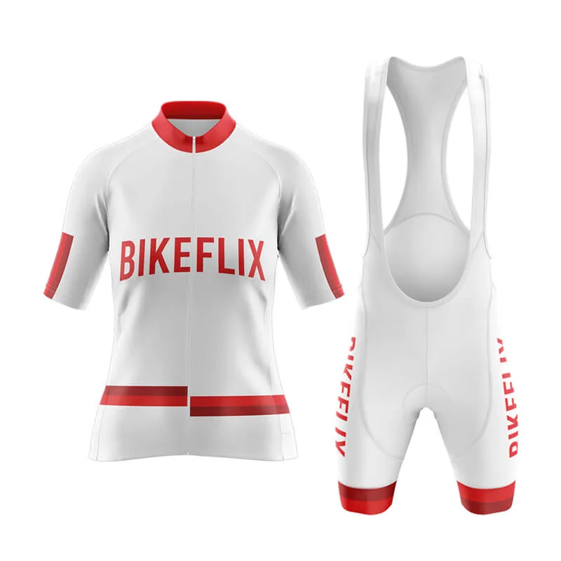 Bikeflix Aero Cycling Kit (V1) (White)