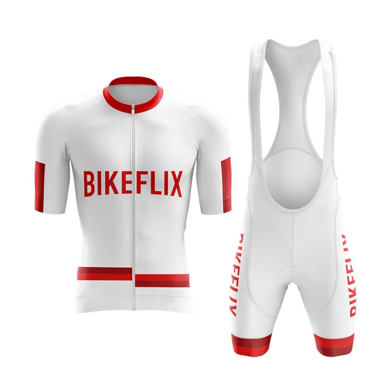 Bikeflix Aero Cycling Kit (V1) (White)