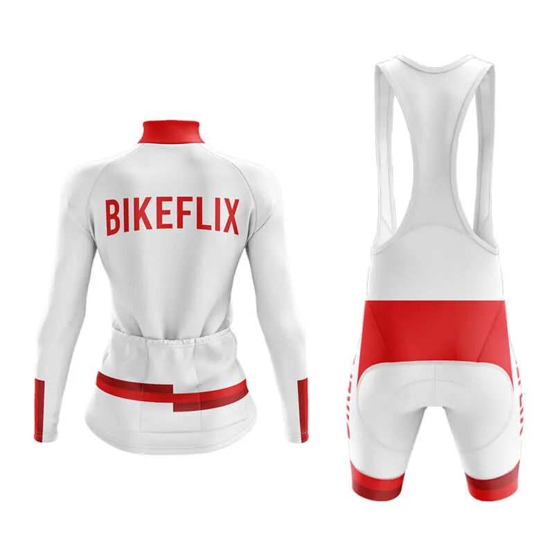 Bikeflix Aero Cycling Kit (V1) (White)