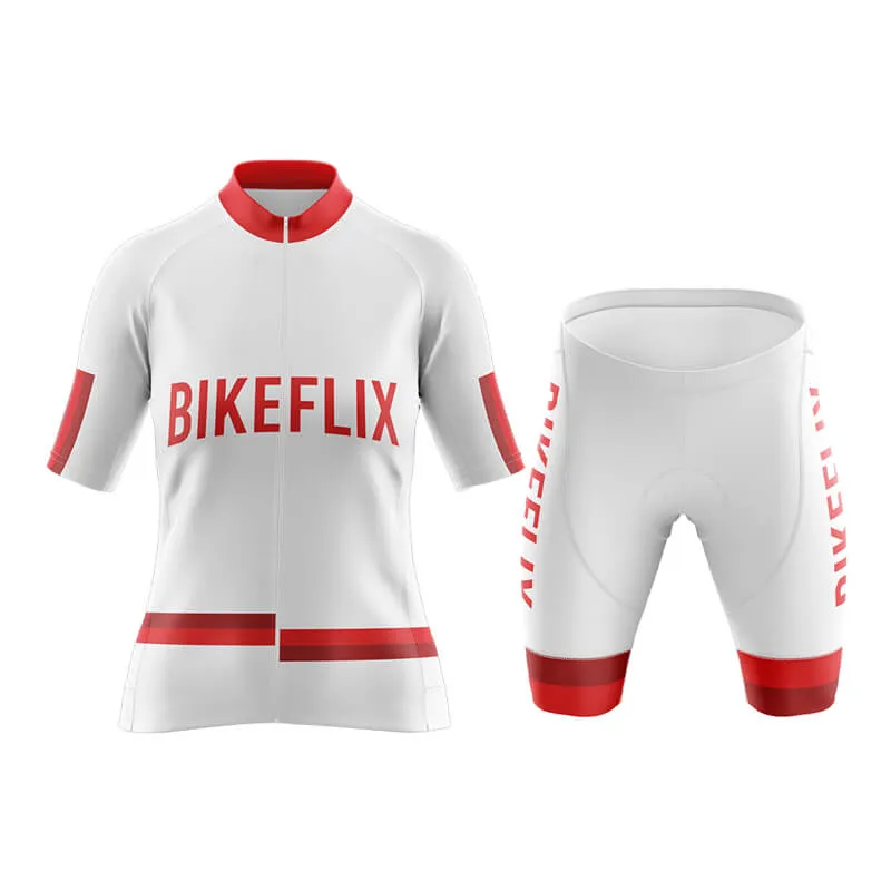 Bikeflix Aero Cycling Kit (V1) (White)