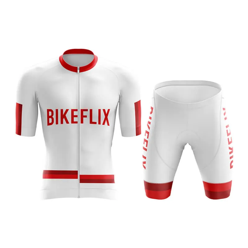 Bikeflix Aero Cycling Kit (V1) (White)