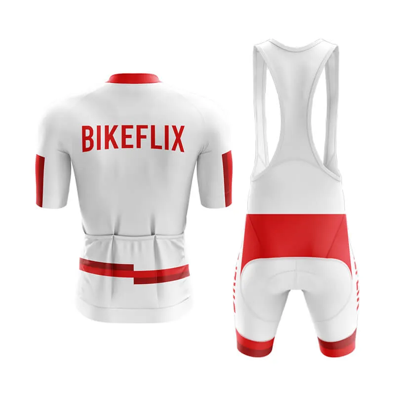 Bikeflix Aero Cycling Kit (V1) (White)