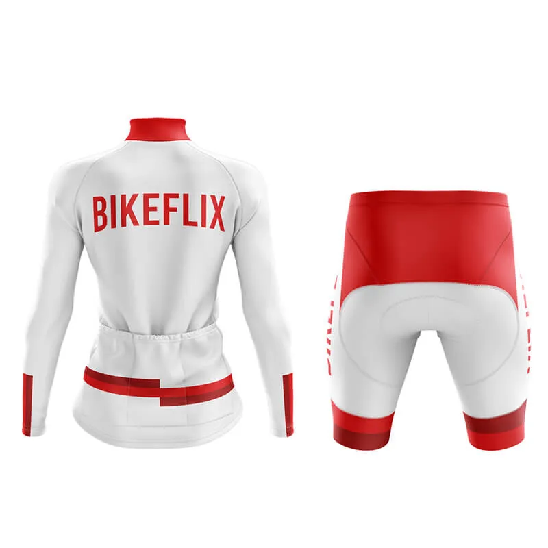 Bikeflix Aero Cycling Kit (V1) (White)