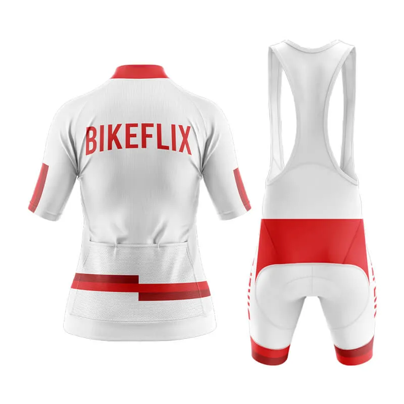 Bikeflix Aero Cycling Kit (V1) (White)