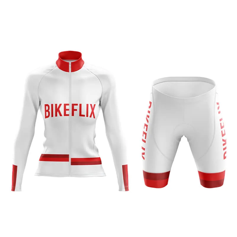 Bikeflix Aero Cycling Kit (V1) (White)