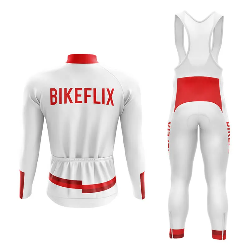 Bikeflix Aero Cycling Kit (V1) (White)