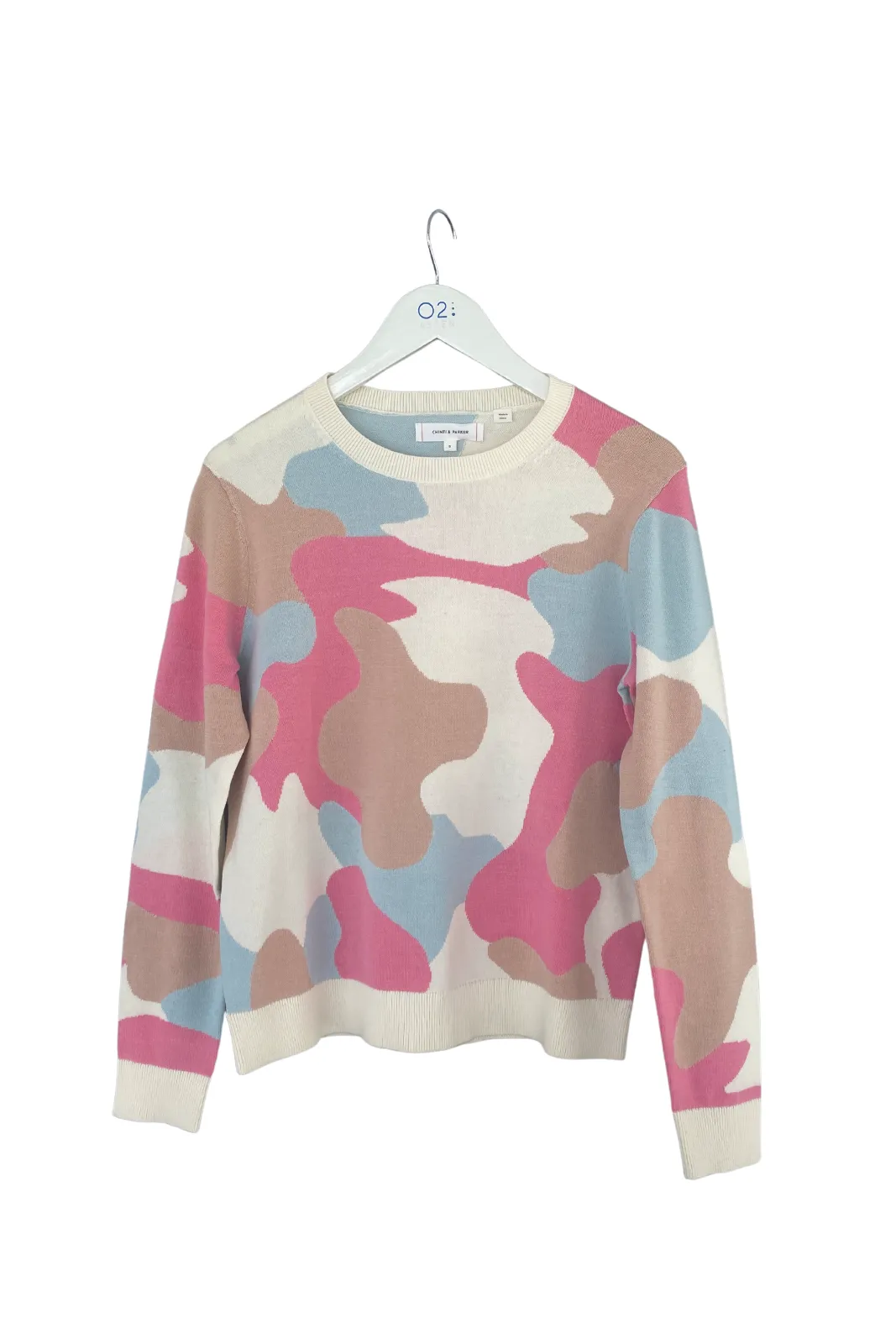 Camo Crew Sweater Pink/Multi