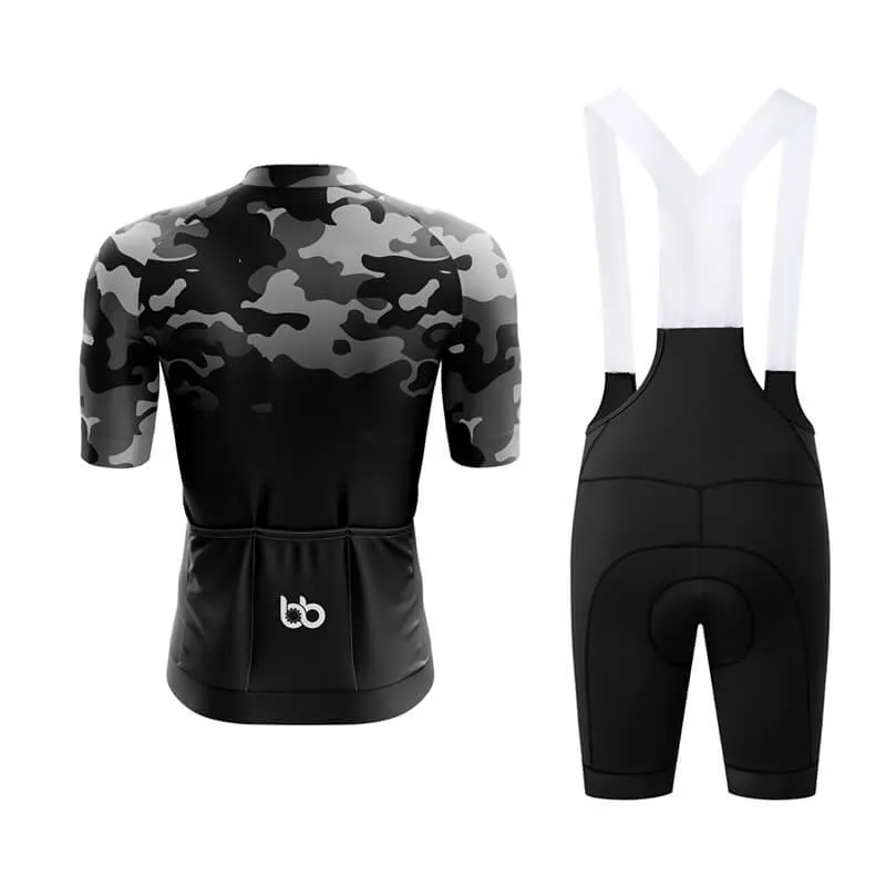 Camouflage Neck Aero Cycling Kit (V3) (Grey-Black)