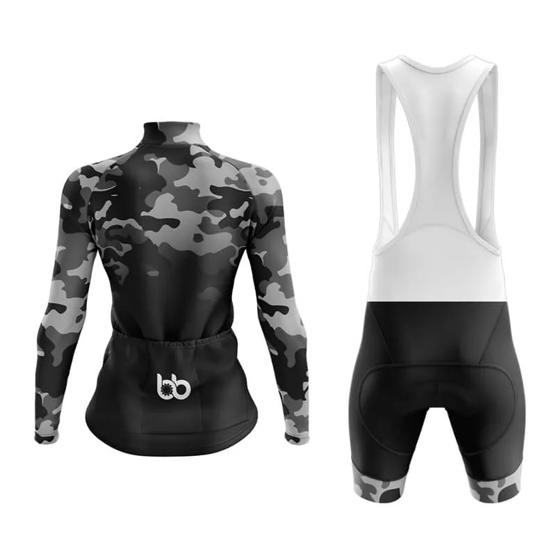 Camouflage Neck Aero Cycling Kit (V3) (Grey-Black)