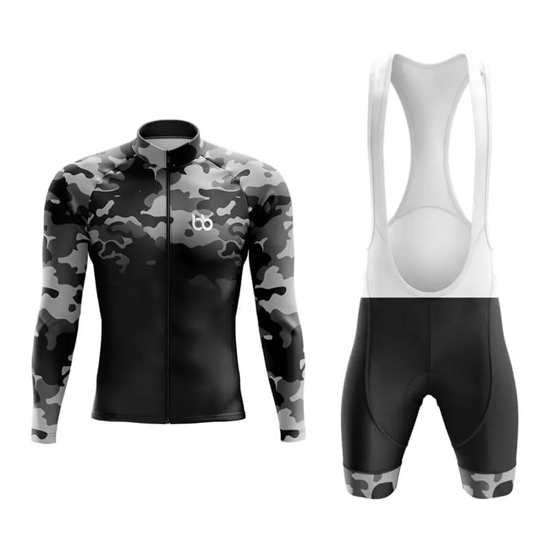 Camouflage Neck Aero Cycling Kit (V3) (Grey-Black)