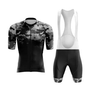 Camouflage Neck Aero Cycling Kit (V3) (Grey-Black)