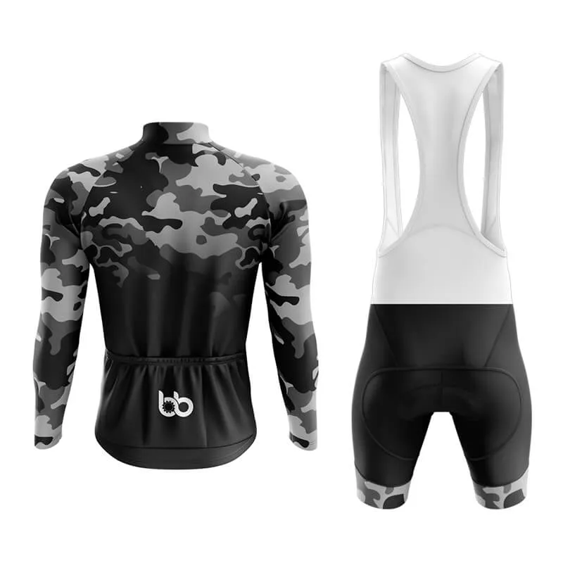 Camouflage Neck Aero Cycling Kit (V3) (Grey-Black)