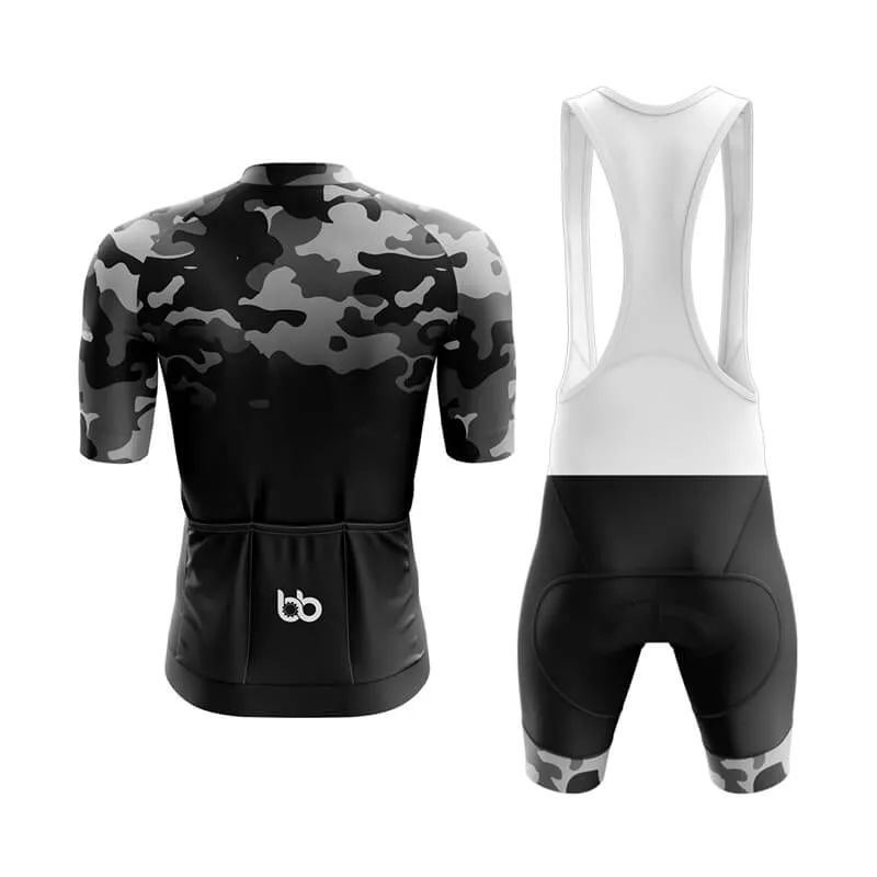 Camouflage Neck Aero Cycling Kit (V3) (Grey-Black)