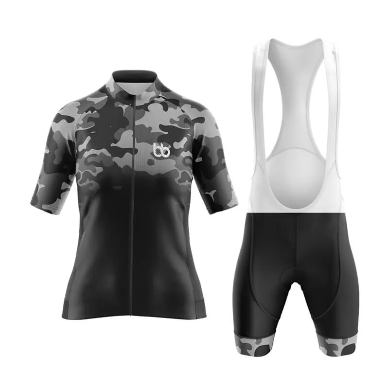 Camouflage Neck Aero Cycling Kit (V3) (Grey-Black)