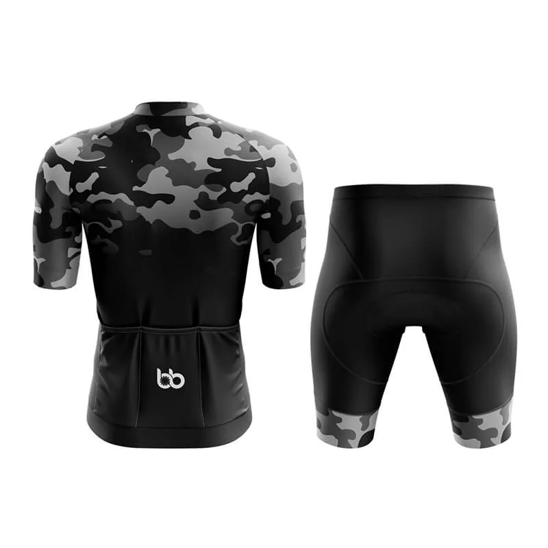 Camouflage Neck Aero Cycling Kit (V3) (Grey-Black)