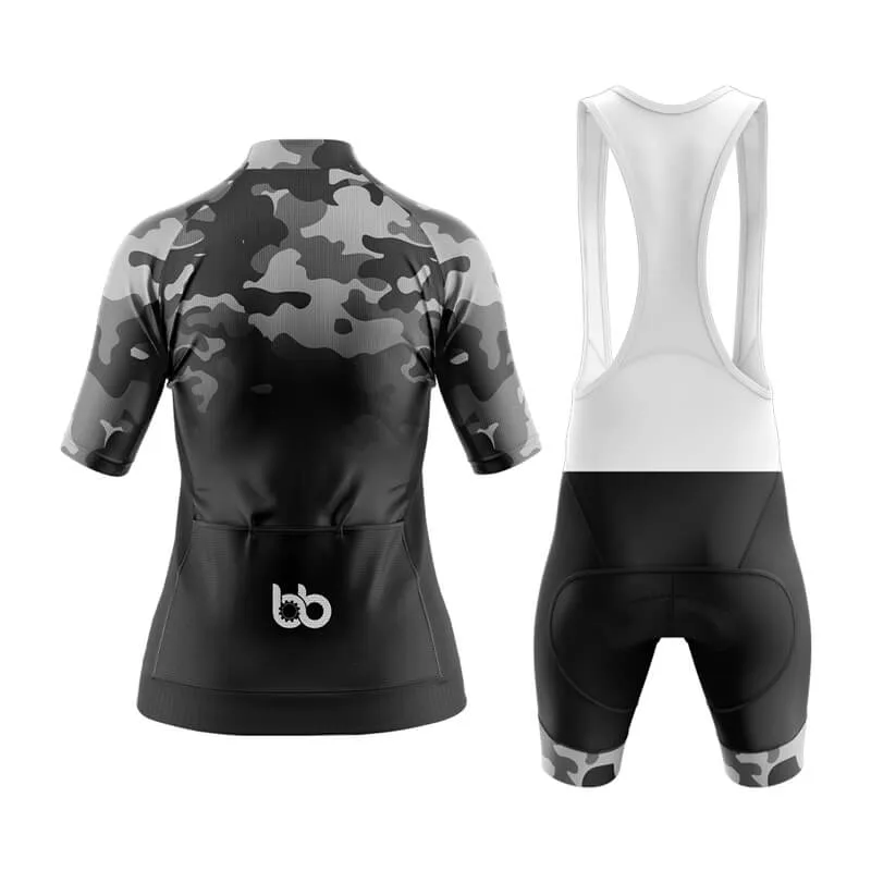 Camouflage Neck Aero Cycling Kit (V3) (Grey-Black)