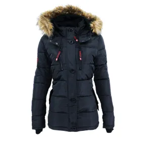 Canada Weather Gear Women's Puffer Jacket with Fur Trim Hood