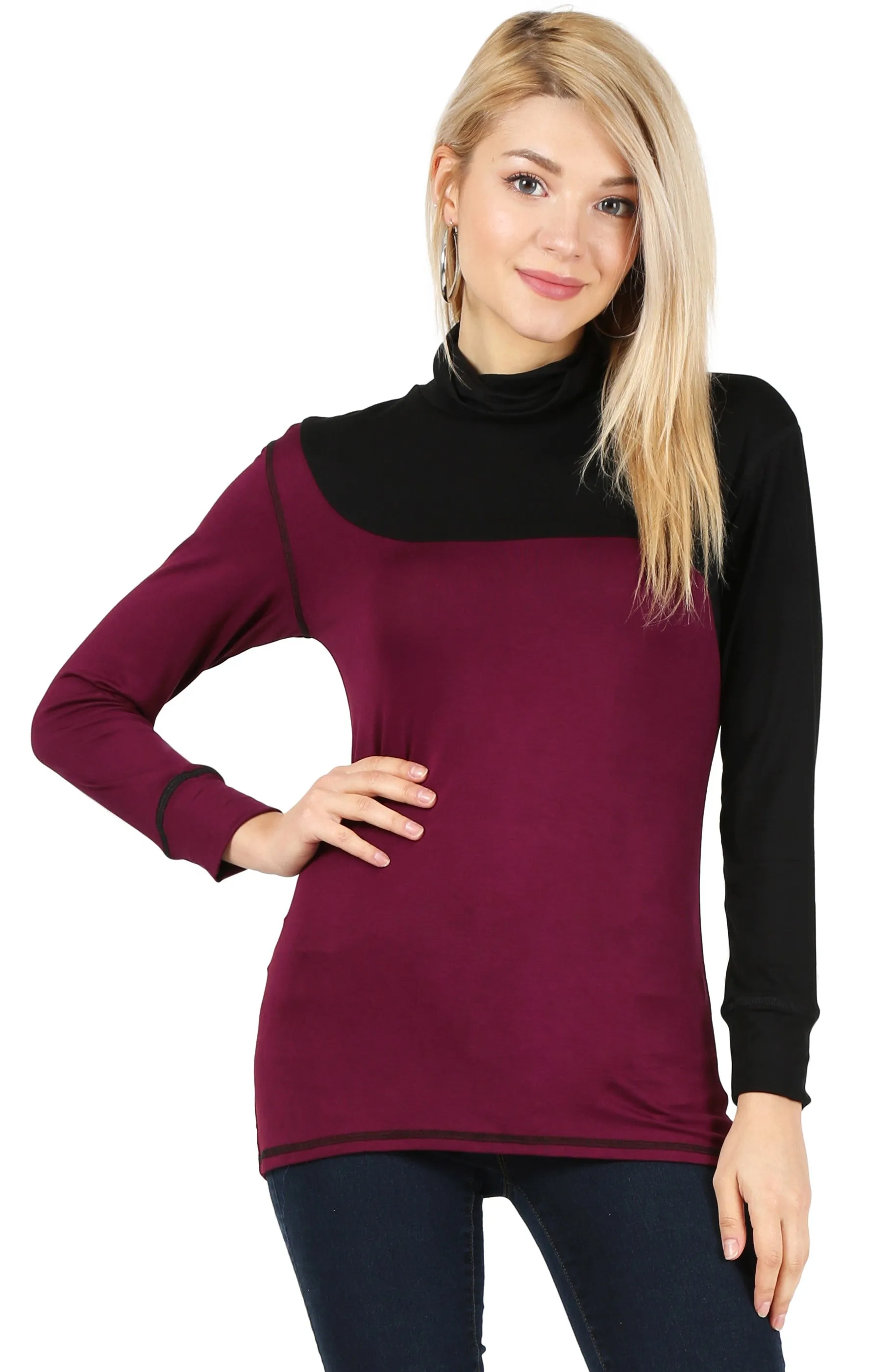 Captivate in Contrast Turtleneck