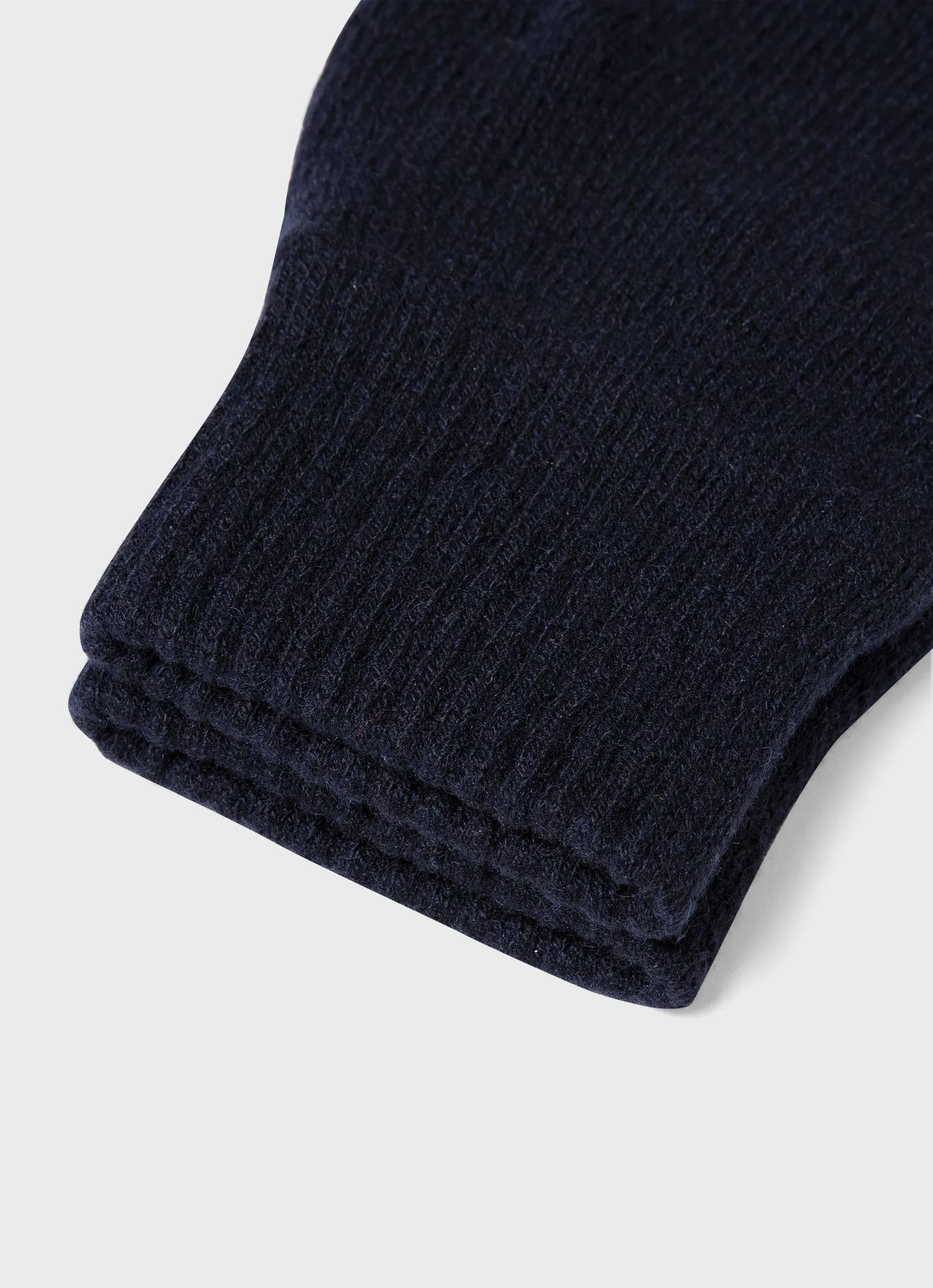 Cashmere Knitted Glove in Navy