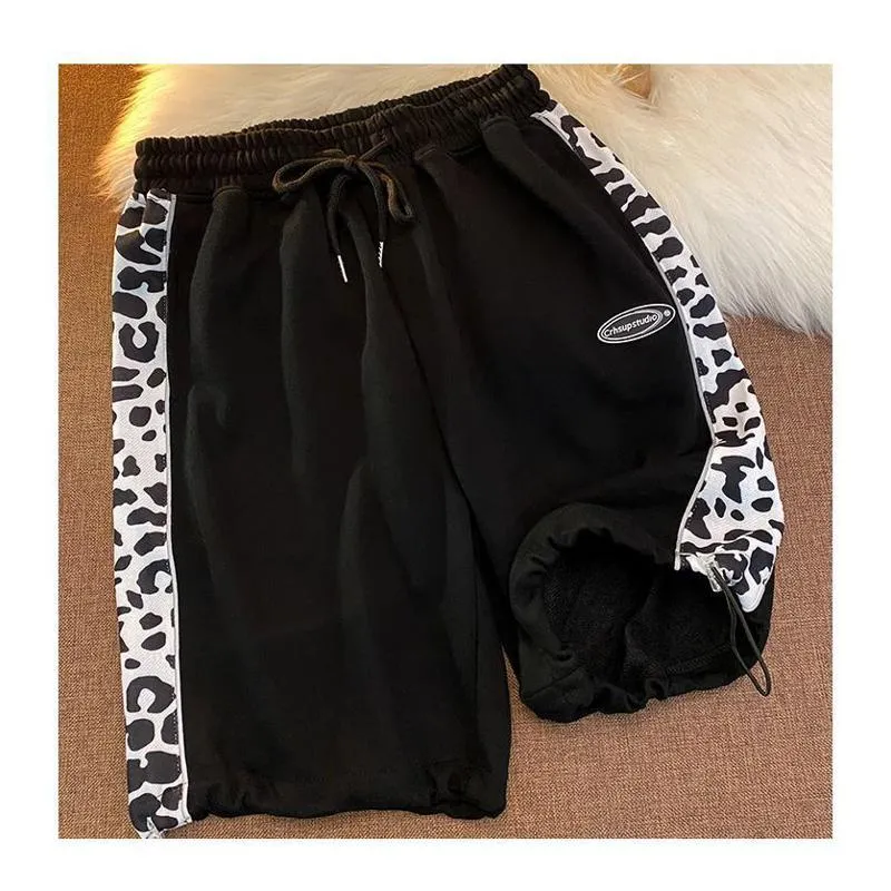 Casual Elastic Loose Fit Drawstring Shorts