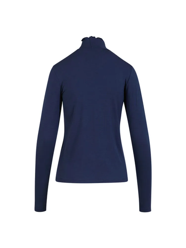 CC Heart Sofia Turtleneck Top Navy