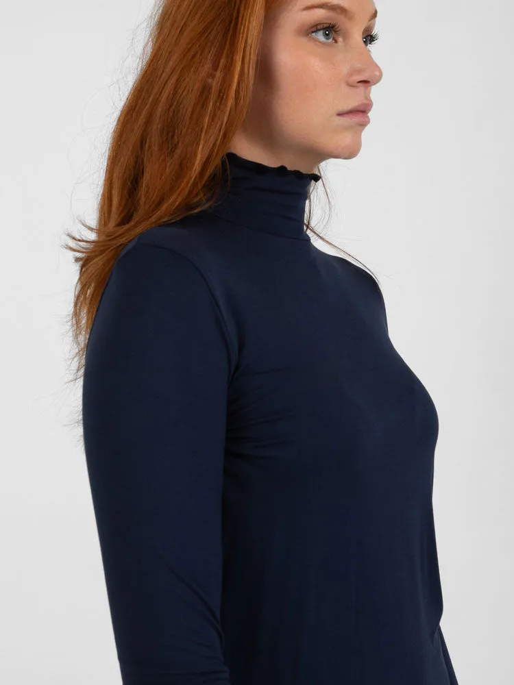 CC Heart Sofia Turtleneck Top Navy