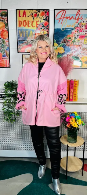 Chantelle Zip Up Jacket - Candy Pink