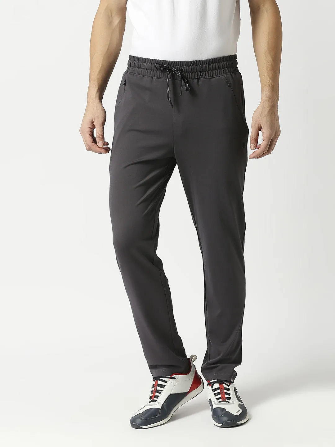 Charcoal Grey Tencel Lycra Track pant