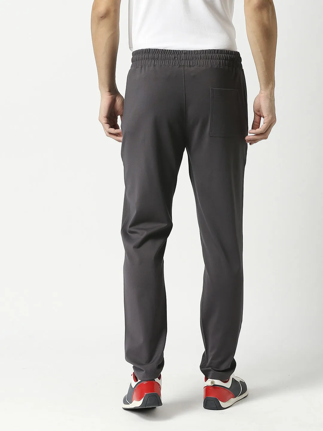 Charcoal Grey Tencel Lycra Track pant