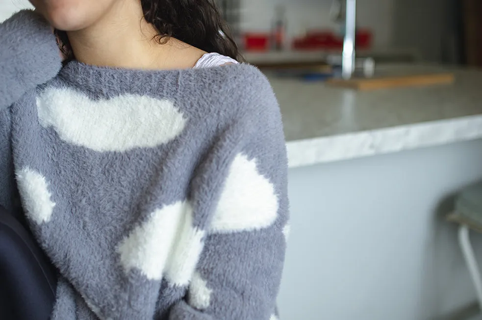 Cloud Intarsia Sweater (Knit)