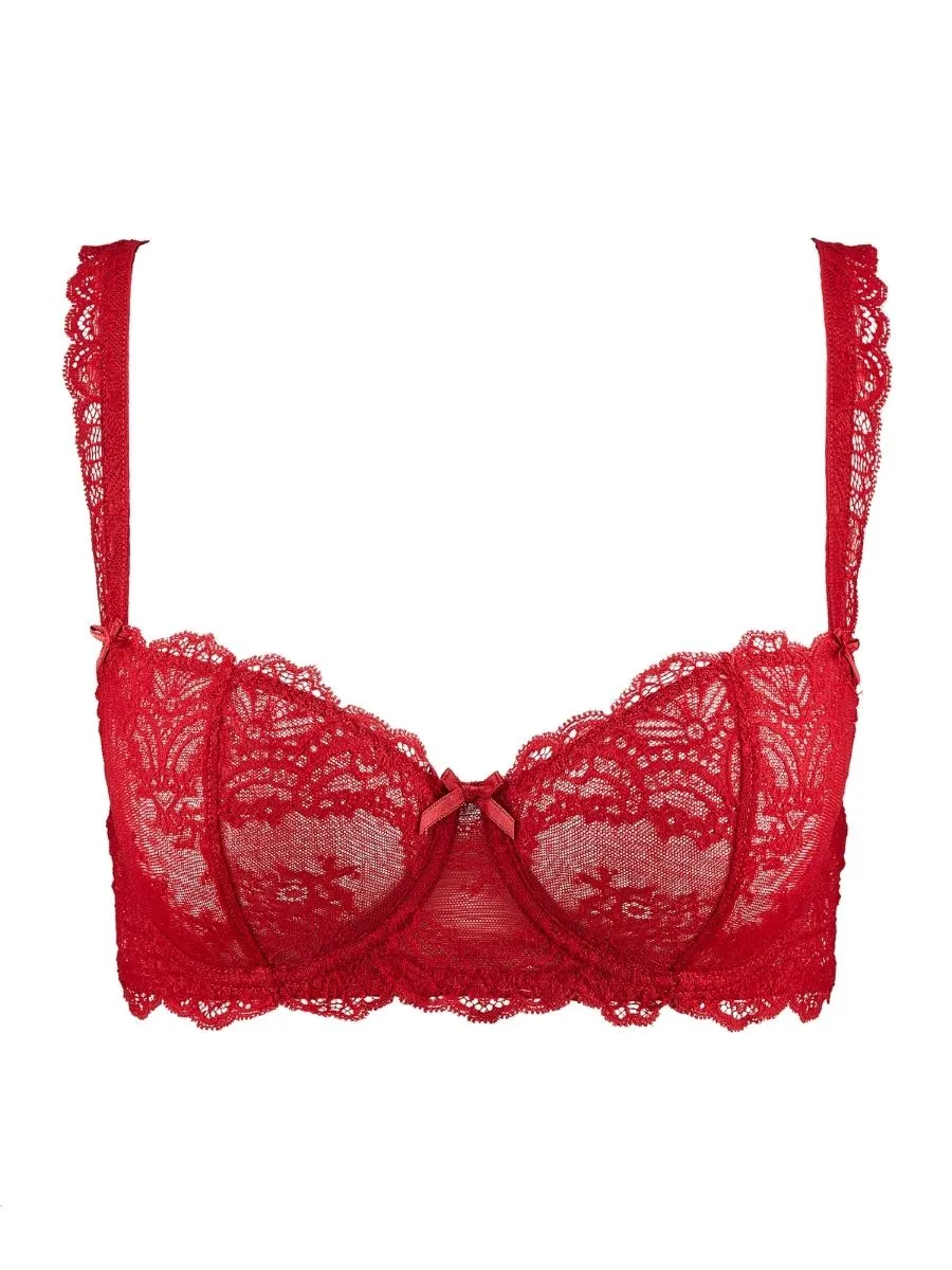 Danse Des Sens Half-Cup Bra - Irresistible Red