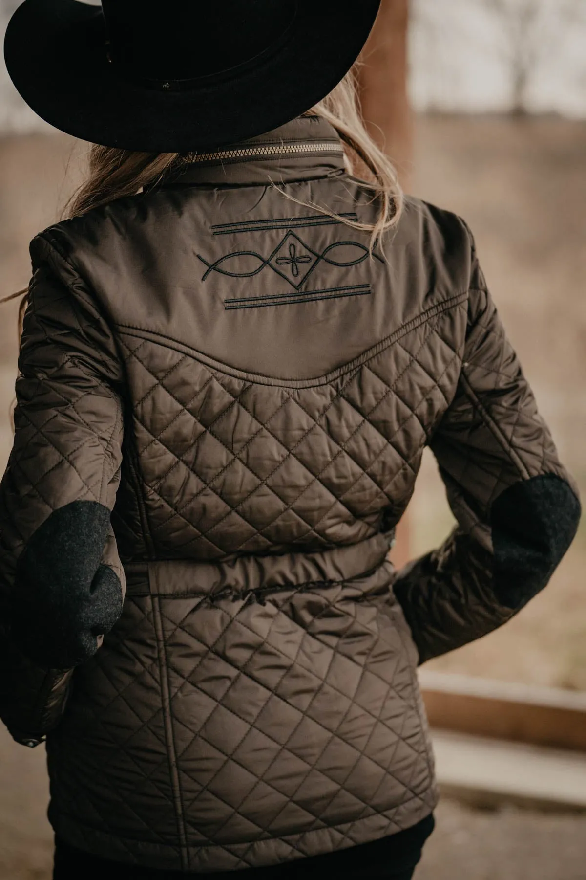 'Denali' Quilted Jacket in Gunmetal by Madison Creek (S & M Only)