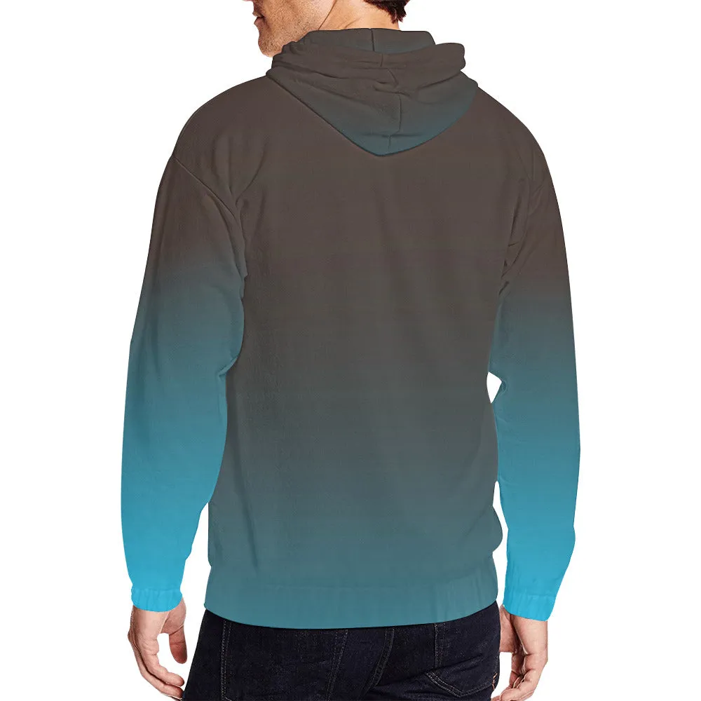 Descendants of the Island Columbiana Teal Men's Full Zip Hoodie