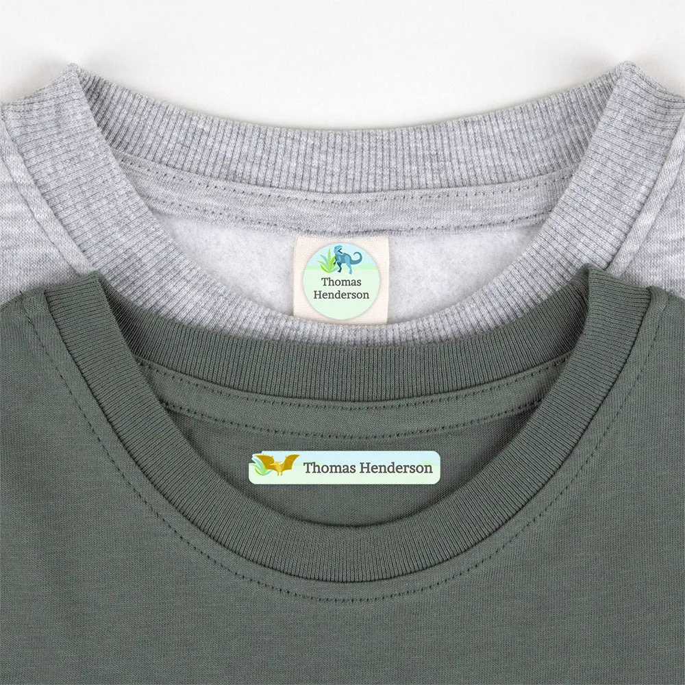 Dinosaurs Camp Clothing Labels Pack