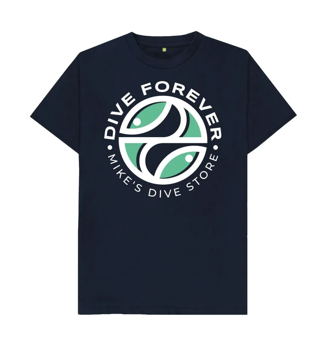 Dive Forever T-Shirt Green With White Outline