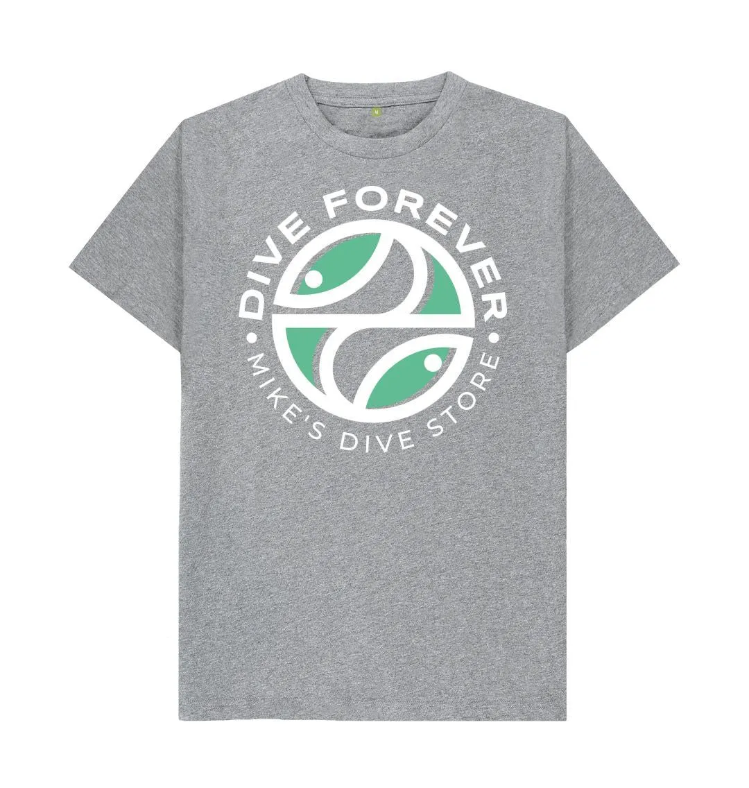 Dive Forever T-Shirt Green With White Outline