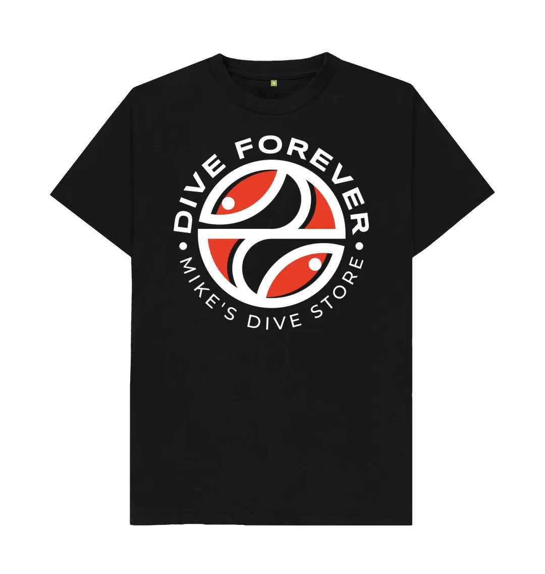 Dive Forever T-Shirt Red With White Outline