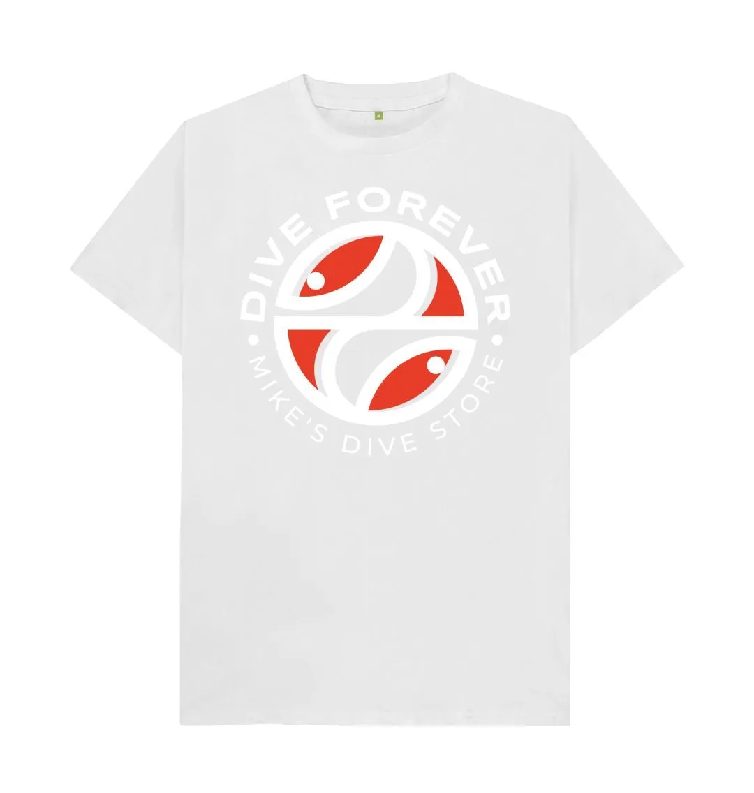 Dive Forever T-Shirt Red With White Outline