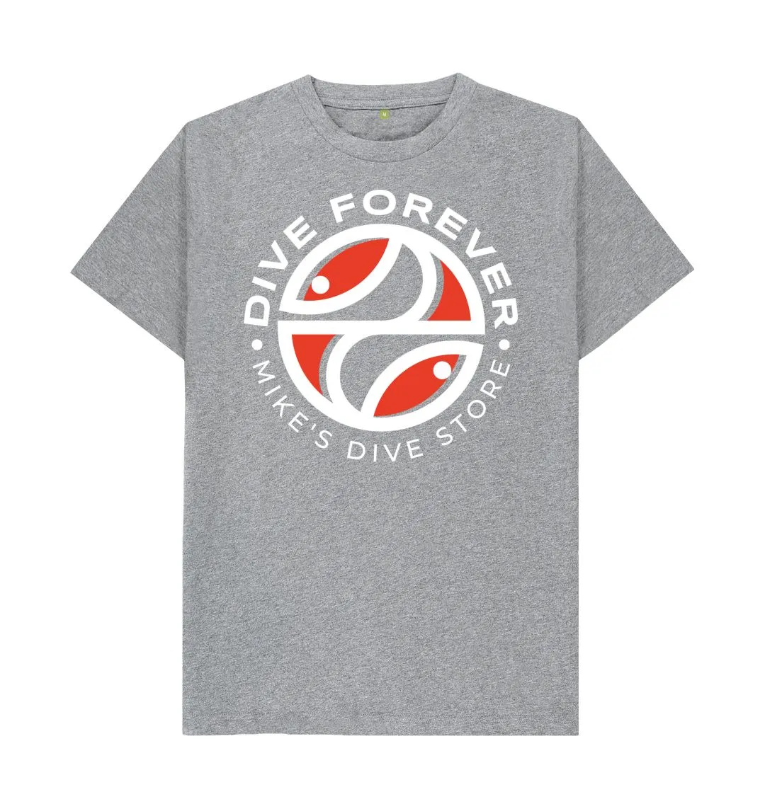 Dive Forever T-Shirt Red With White Outline