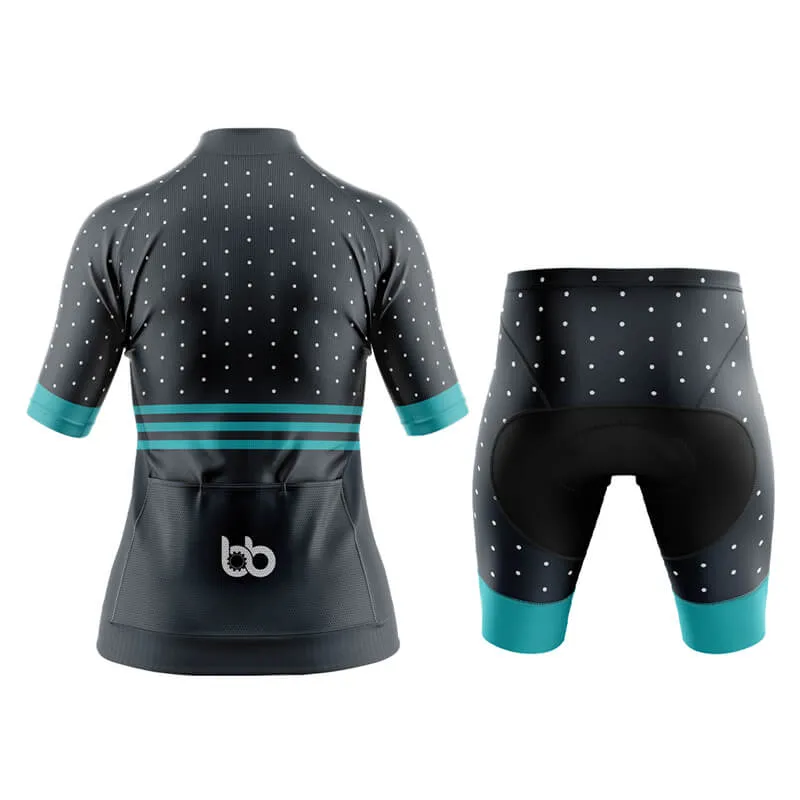 Dot and Stripe Aero Cycling Kit (Black)