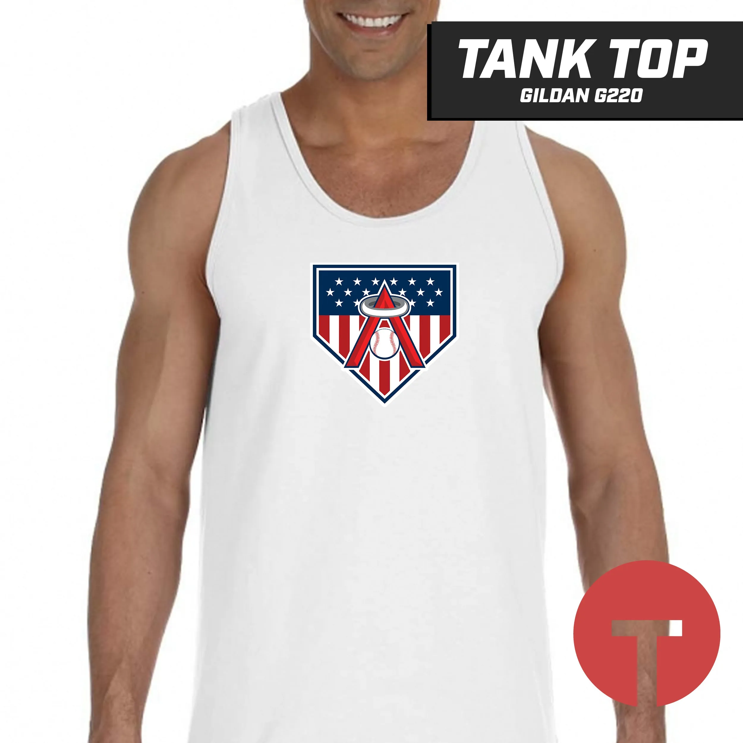 East Cobb Angels - LOGO 2 - Tank Top Gildan G220