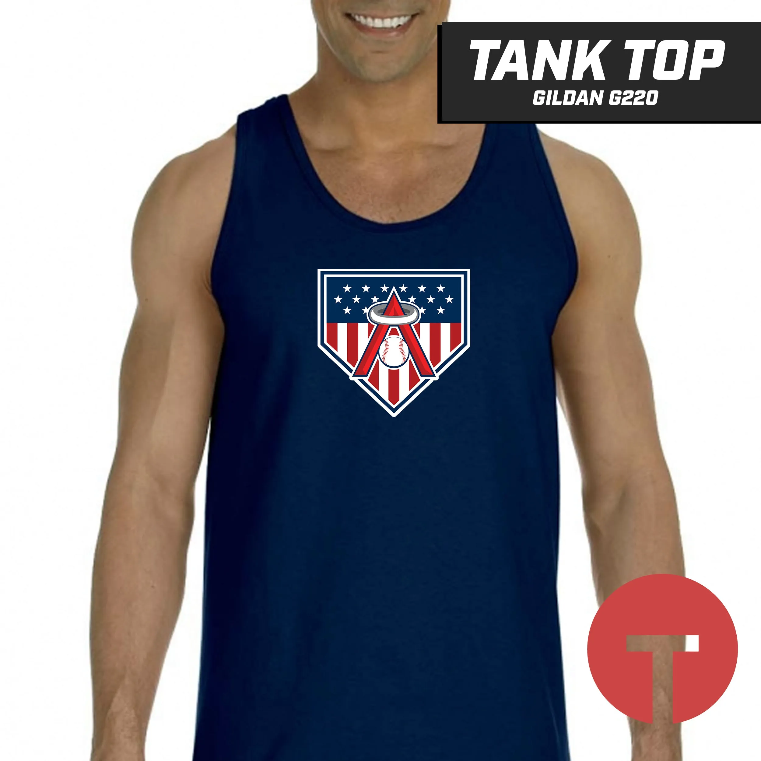 East Cobb Angels - LOGO 2 - Tank Top Gildan G220