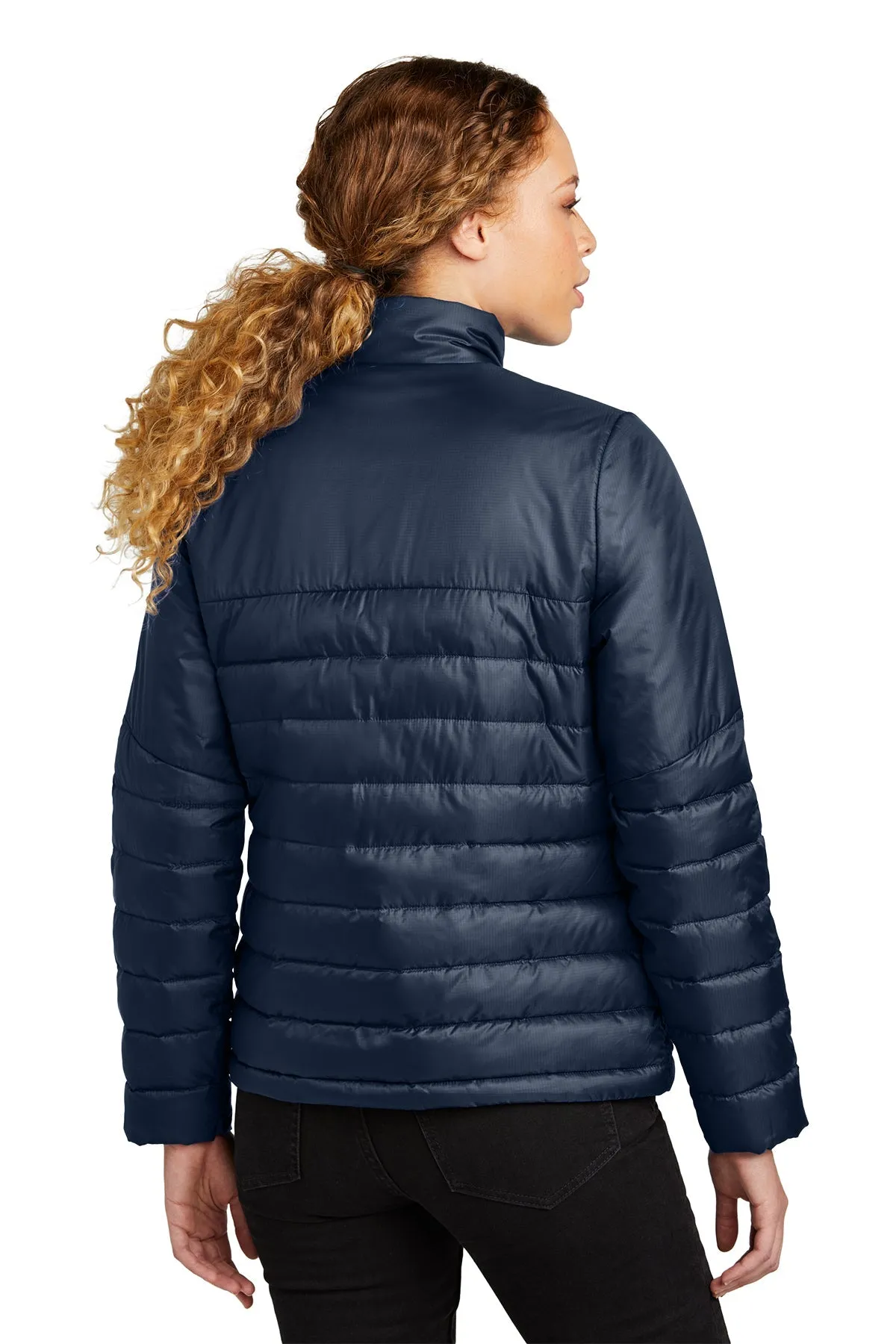 Eddie Bauer Ladies Custom Quilted Jackets, River Blue Navy