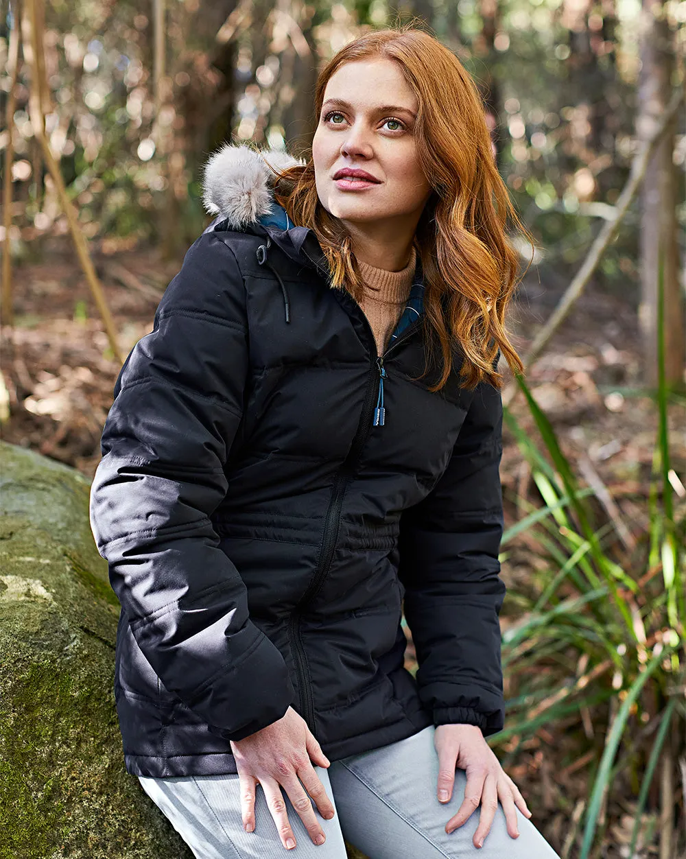 Elara Urban Puffer in Black