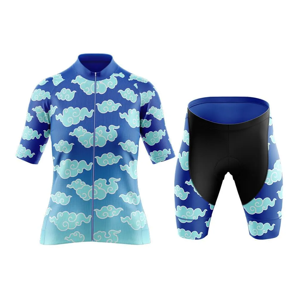 Elemental Cloud (Blue) Aero Cycling Kit