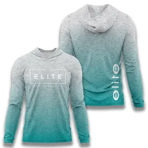 Elite Jersey Hoodie – Teal Heather Fade Elite Box Logo