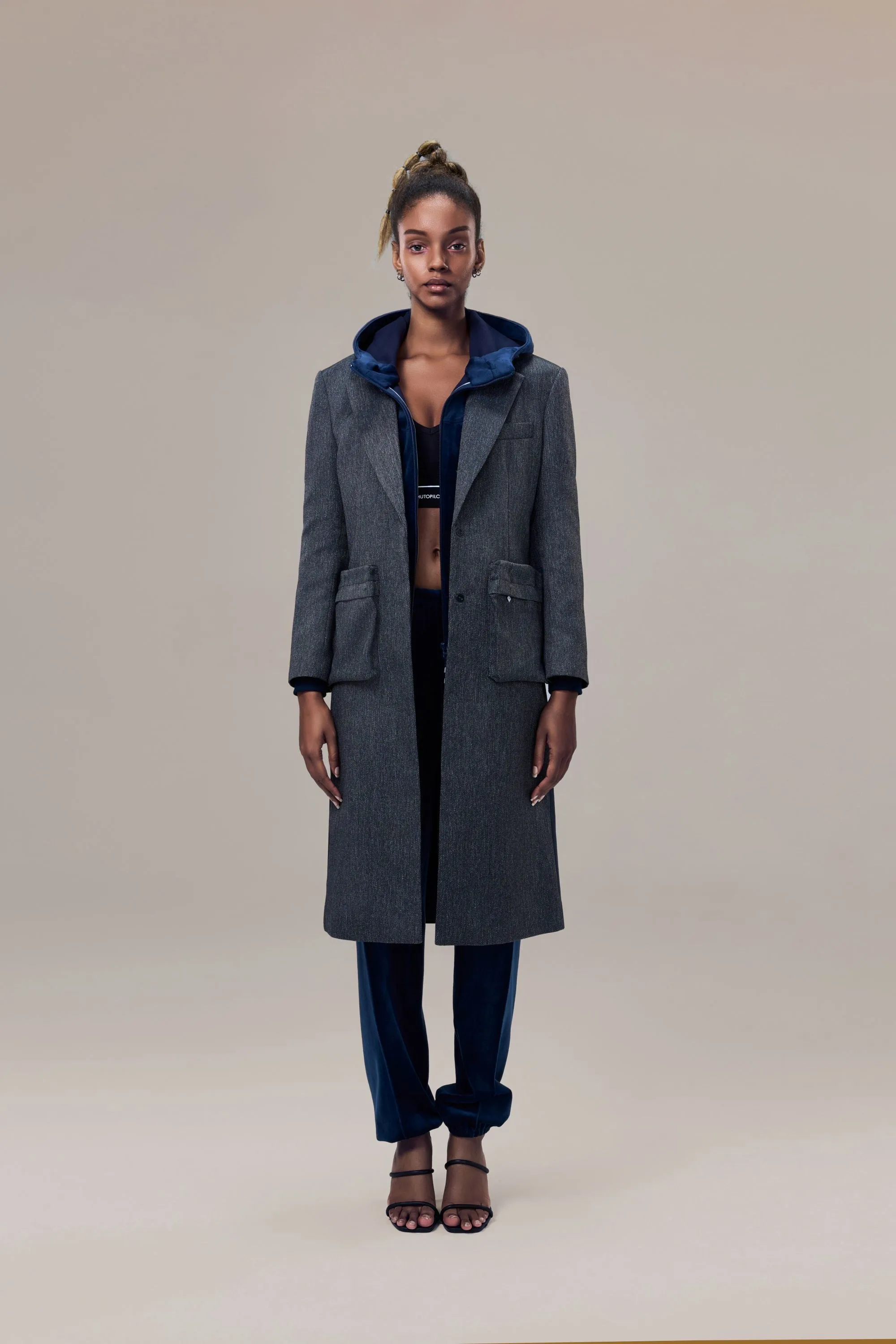 Ember Crease-Free Easy-Care Soft Wool Coat with Oversized Pockets