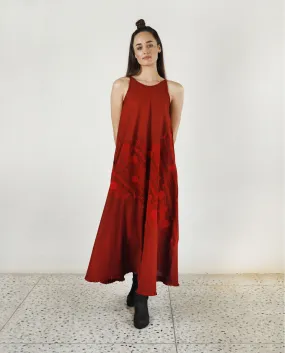 ESSENTIAL CHERRY RED MAXI DRESS